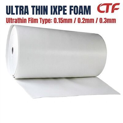 Πενιχρό IXPE Foam Roll 0,15 mm 0,2 mm 0,3 mm Γκαμικά Υποστηριζόμενο Αδιάβροχο Σφραγίδιο Μόνωσης για Χρήση Τεμπών και Ηλεκτρονικής Βιομηχανίας