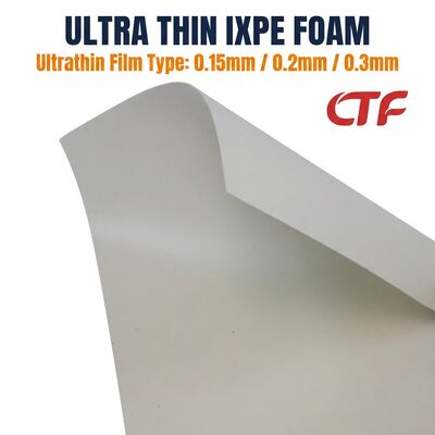 Πενιχρό IXPE Foam Roll 0,15 mm 0,2 mm 0,3 mm Γκαμικά Υποστηριζόμενο Αδιάβροχο Σφραγίδιο Μόνωσης για Χρήση Τεμπών και Ηλεκτρονικής Βιομηχανίας