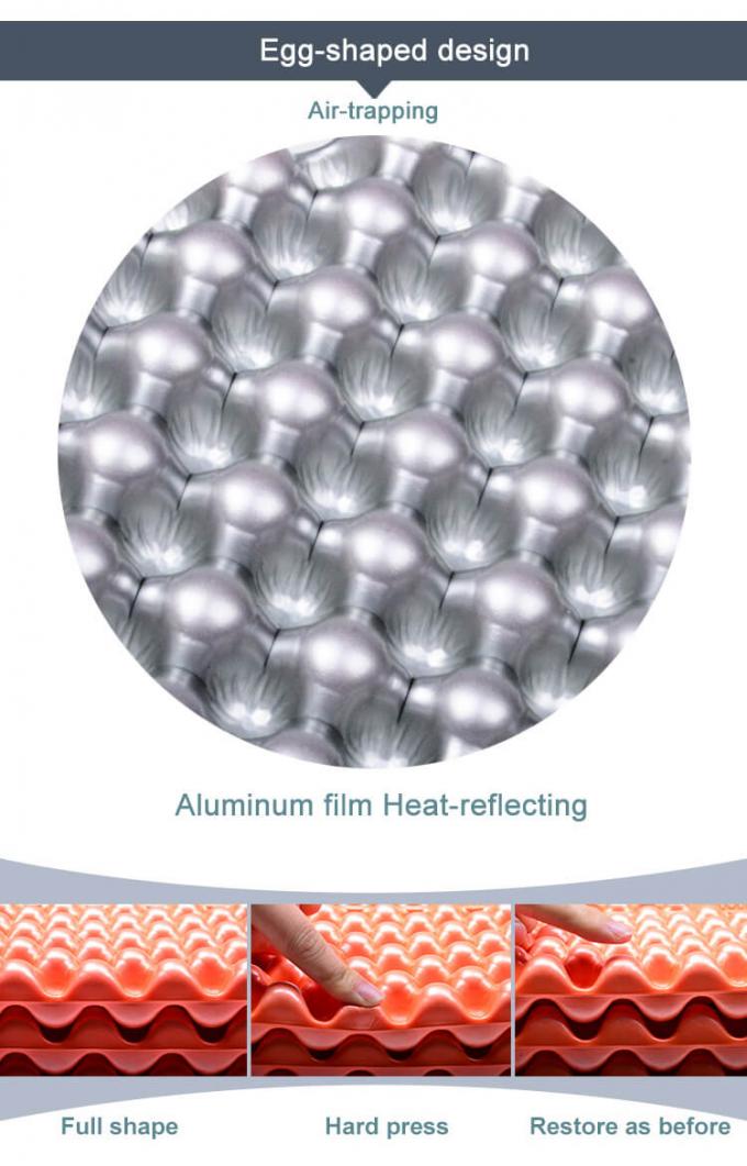 Χονδρικό διπλό αναδιπλούμενο στρώμα ύπνου λευκό αλουμινένιο φιλμ κλειστό κελί IXPE XPE αφρό υπνοδωμάτιο για αδιάβροχο κάμπινγκ 2 άτομα 4