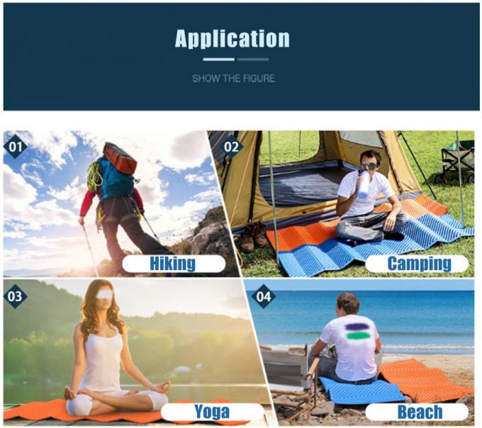 Χονδρικό διπλό αναδιπλούμενο στρώμα ύπνου λευκό αλουμινένιο φιλμ κλειστό κελί IXPE XPE αφρό υπνοδωμάτιο για αδιάβροχο κάμπινγκ 2 άτομα 8